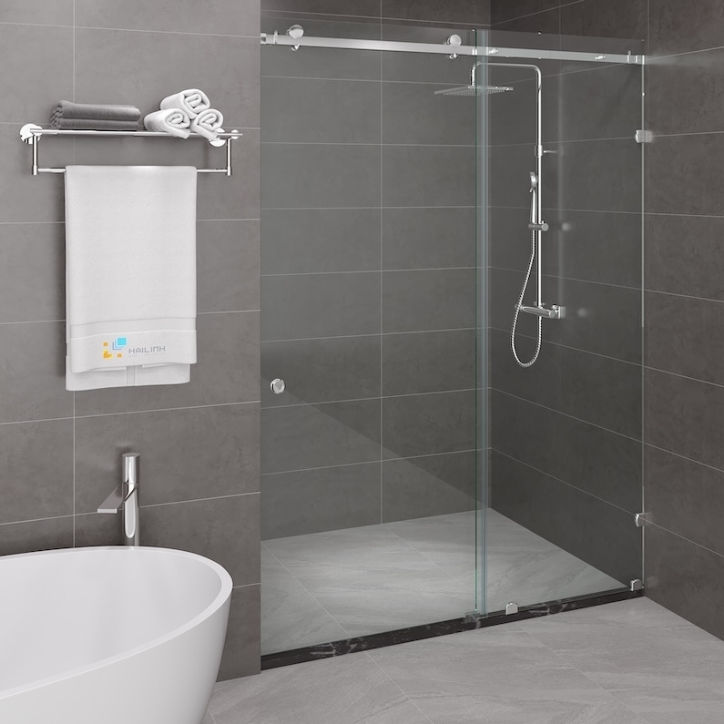 Ảnh Vách kính nhà tắm màu Crom Belli BLP-1x2TCV1 1