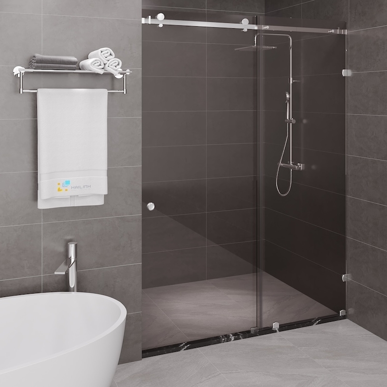 Ảnh Vách kính nhà tắm màu Crom Belli BLP-1x2XCV1 1