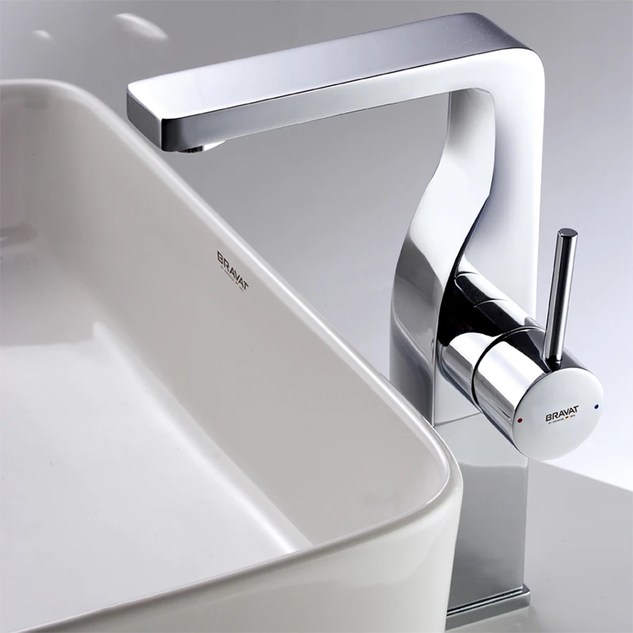 Vòi chậu rửa thân cao Bravat F16061C-A2-ENG