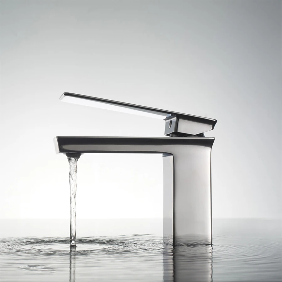 Vòi chậu rửa thân thấp Bravat F156101C-ENG