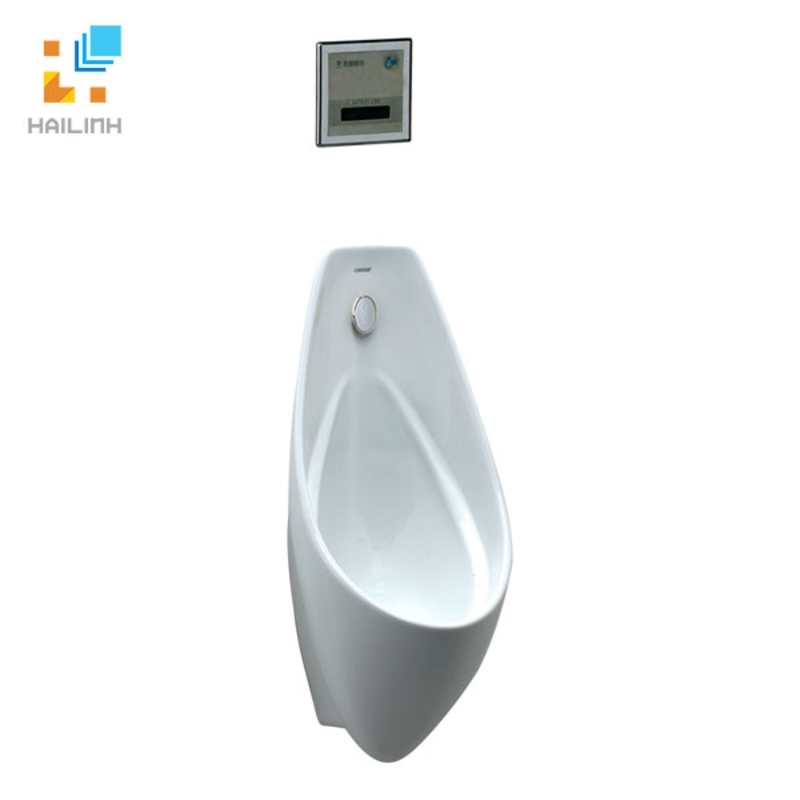 Ảnh Bồn tiểu nam Caesar U0264-A637 van xả cảm ứng 1