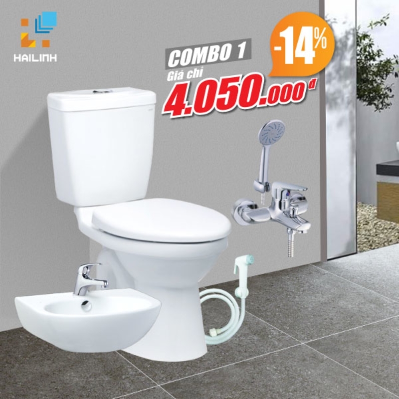 Combo thiết bị vệ sinh Caesar số 1