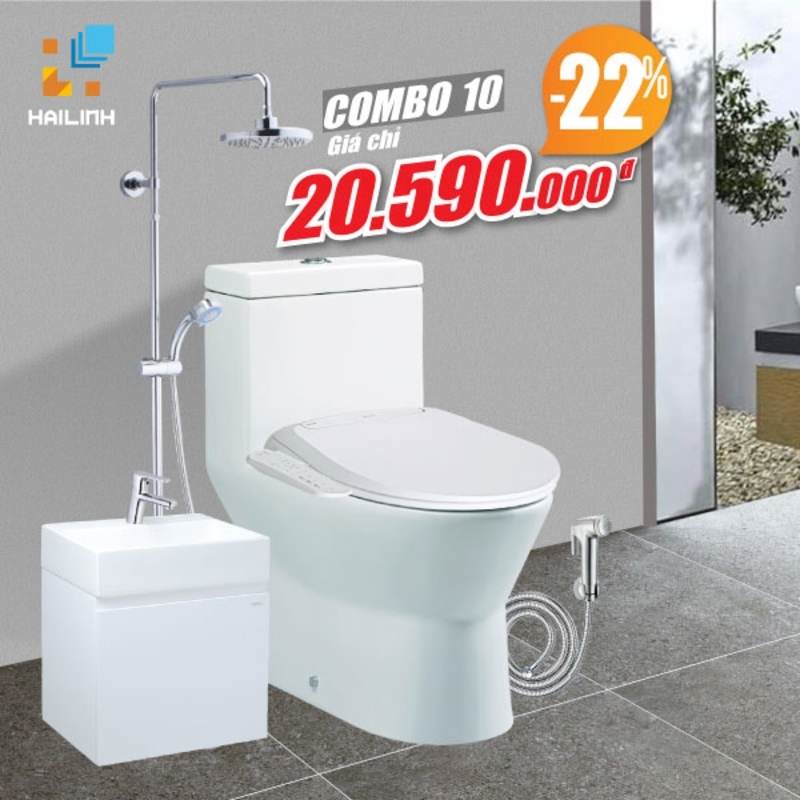 Ảnh Combo thiết bị vệ sinh Caesar số 10 1