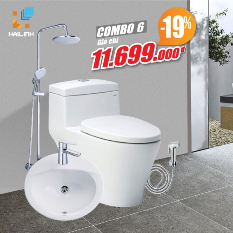 Ảnh Combo thiết bị vệ sinh Caesar số 6 1