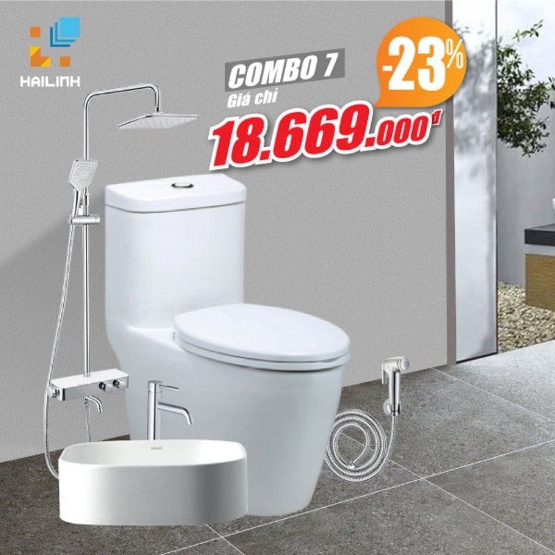 Ảnh Combo thiết bị vệ sinh Caesar số 7 1