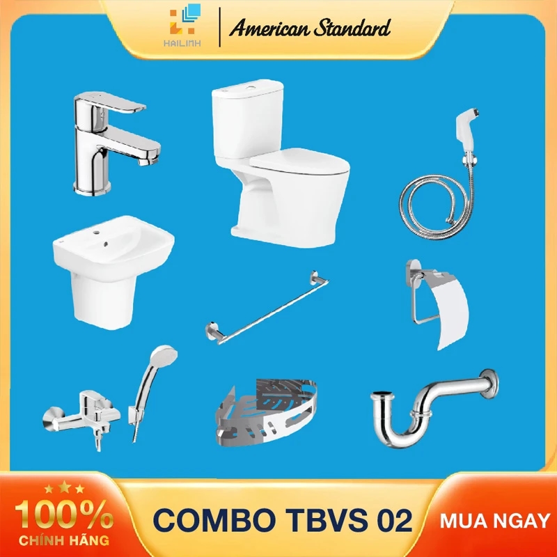 Ảnh Combo thiết bị vệ sinh American Standard 02 1