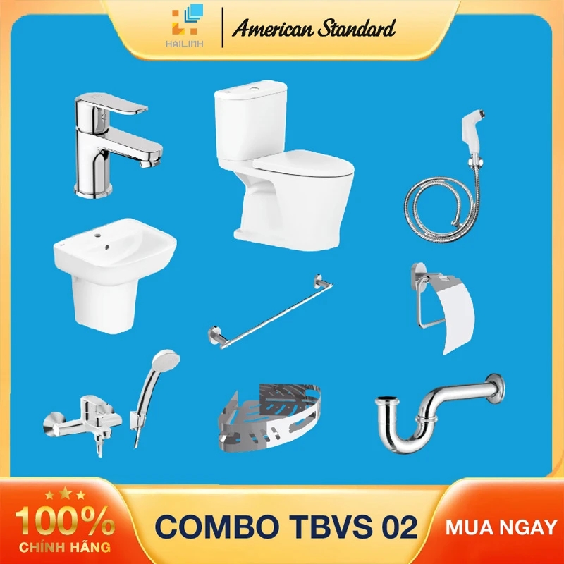 Ảnh Combo thiết bị vệ sinh American Standard 02 1
