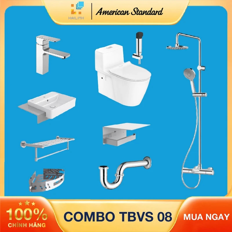 Ảnh Combo Thiết bị vệ sinh American Standard 08 1