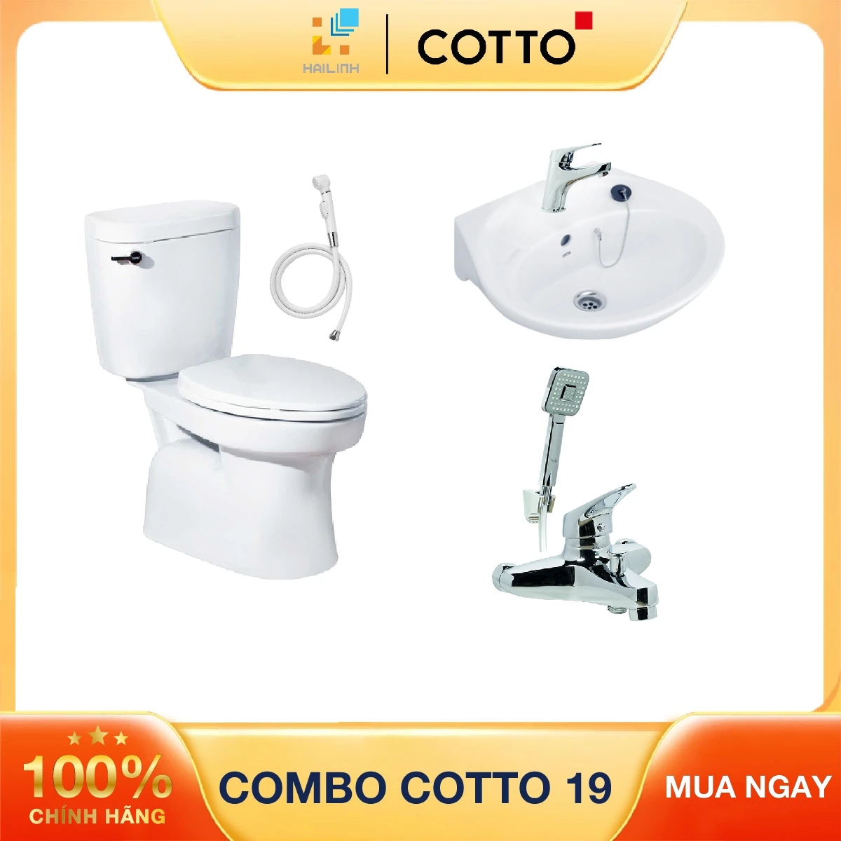 Ảnh Combo thiết bị vệ sinh Cotto số 19 1