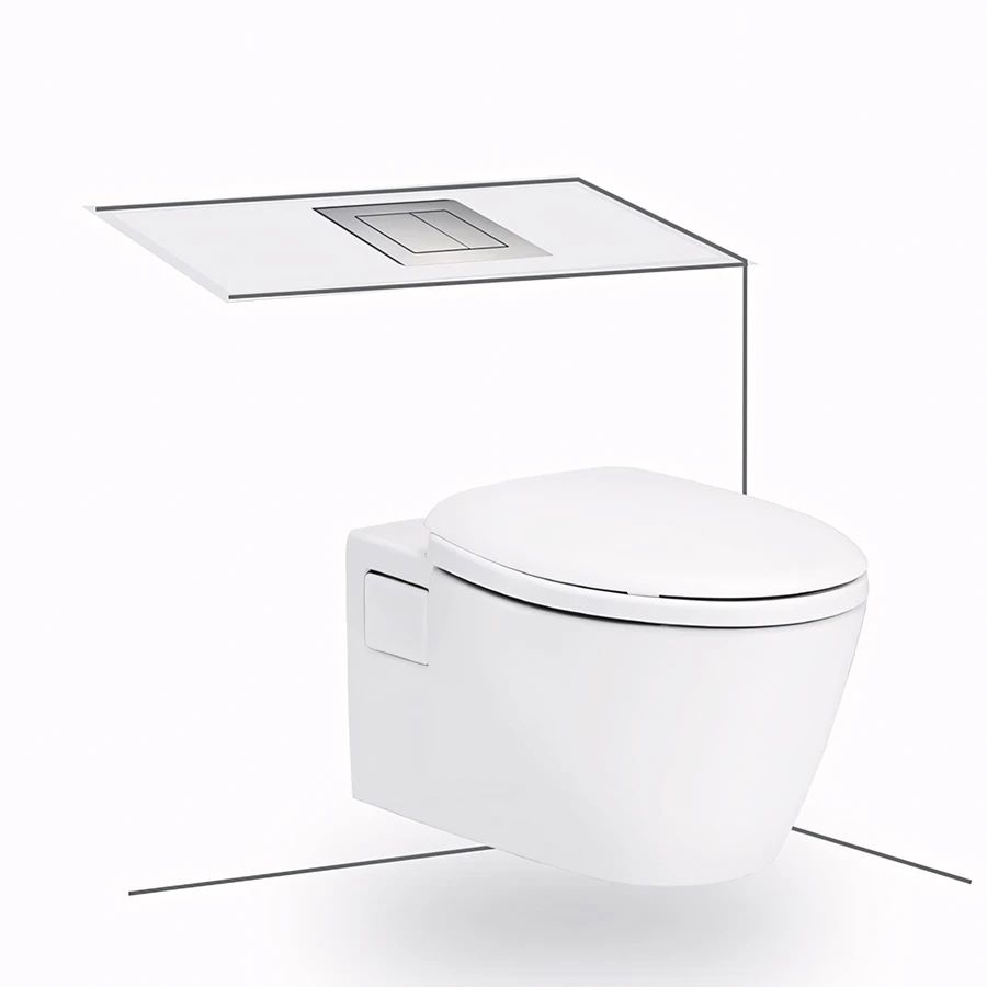 Ảnh Bồn cầu âm tường Cotto SC1986(T) 1