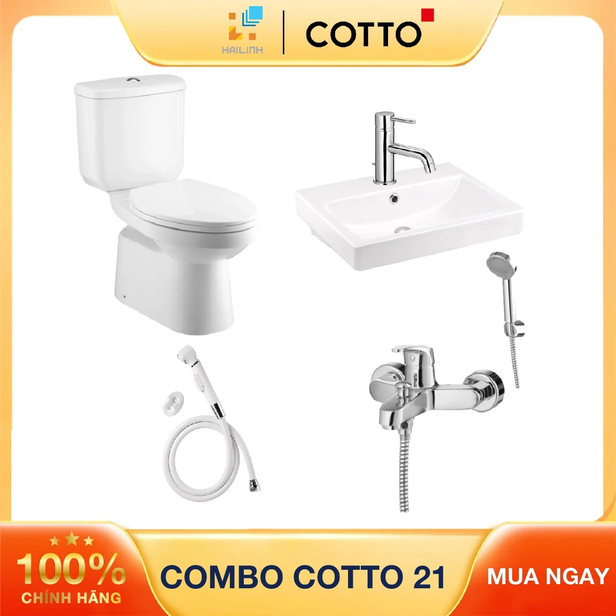 Ảnh Combo thiết bị vệ sinh Cotto số 21 1