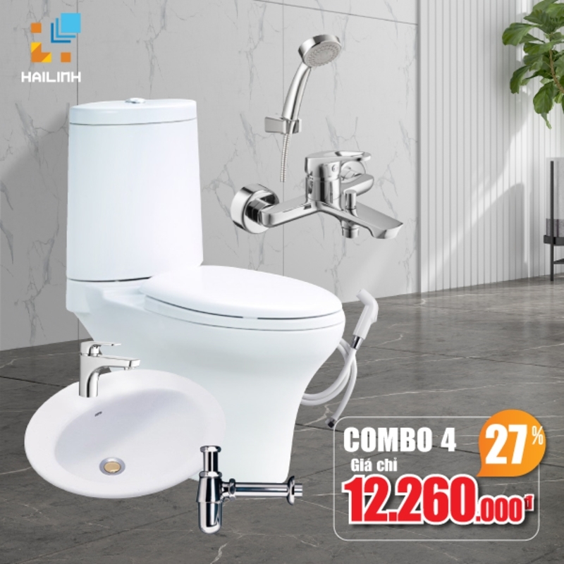 Ảnh Combo thiết bị vệ sinh Cotto 04 1