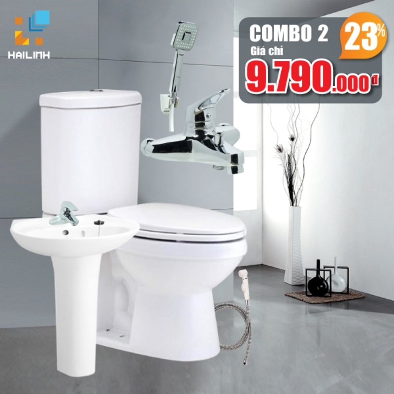 Ảnh Combo thiết bị vệ sinh Cotto+Belli số 2 1