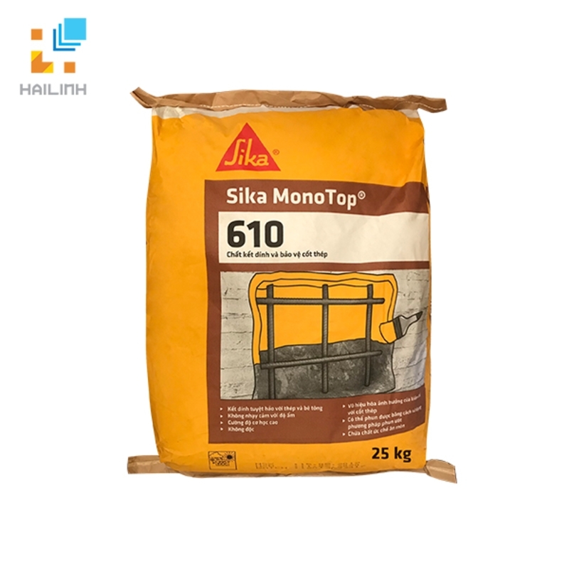 Ảnh Vữa Kết Nối Bảo Vệ Cốt Thép Sika Monotop 610 1
