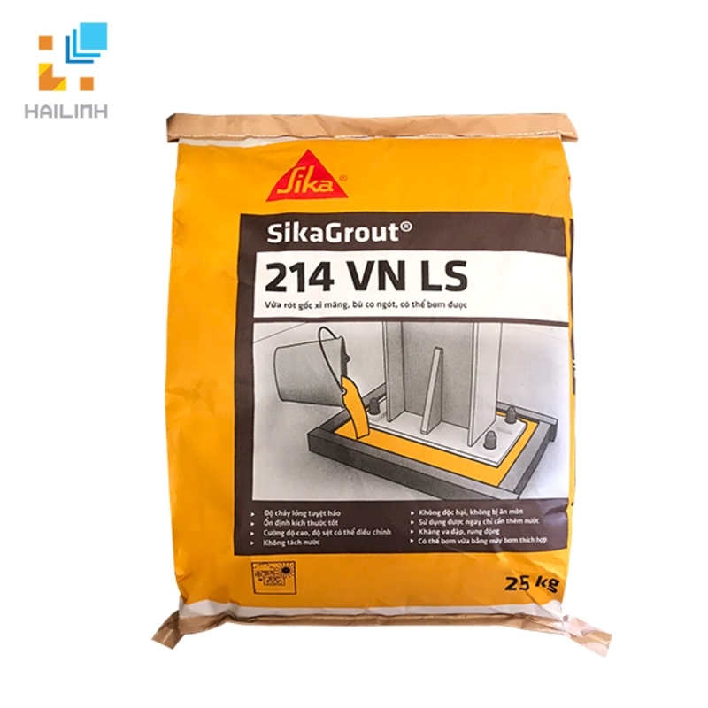 Ảnh Vữa rót gốc xi măng SikaGrout-214 VN LS 1