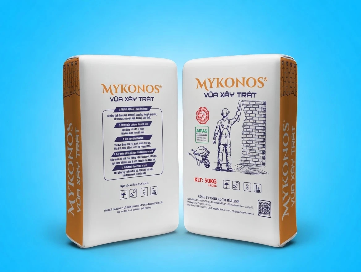 Ảnh Vữa khô trộn sẵn MYKONOS MKN-V01  1