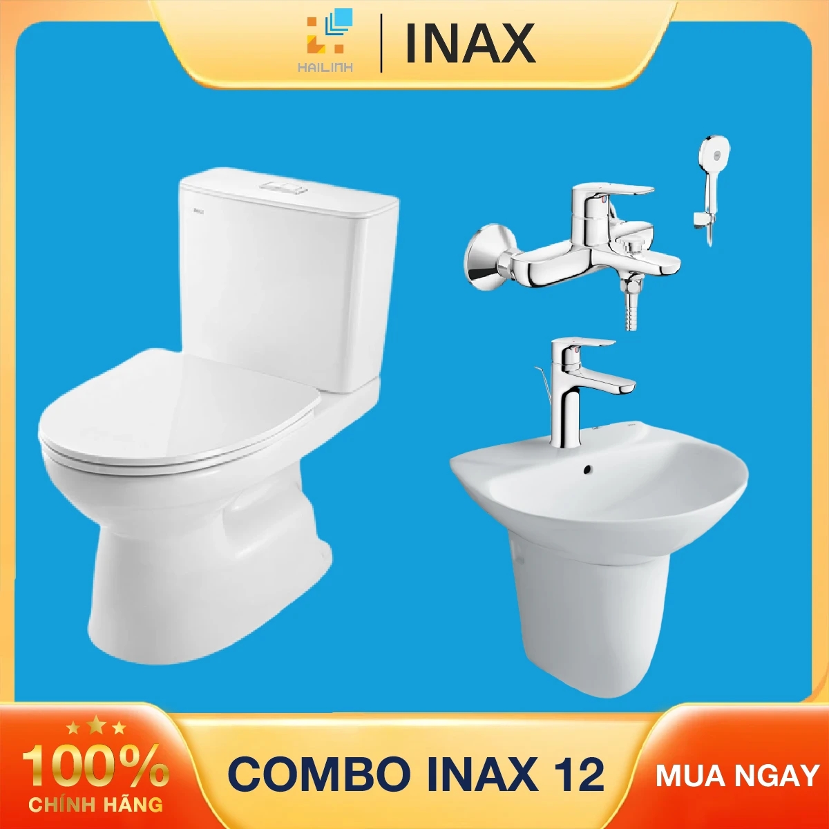 Ảnh Combo thiết bị vệ sinh INAX 12 1