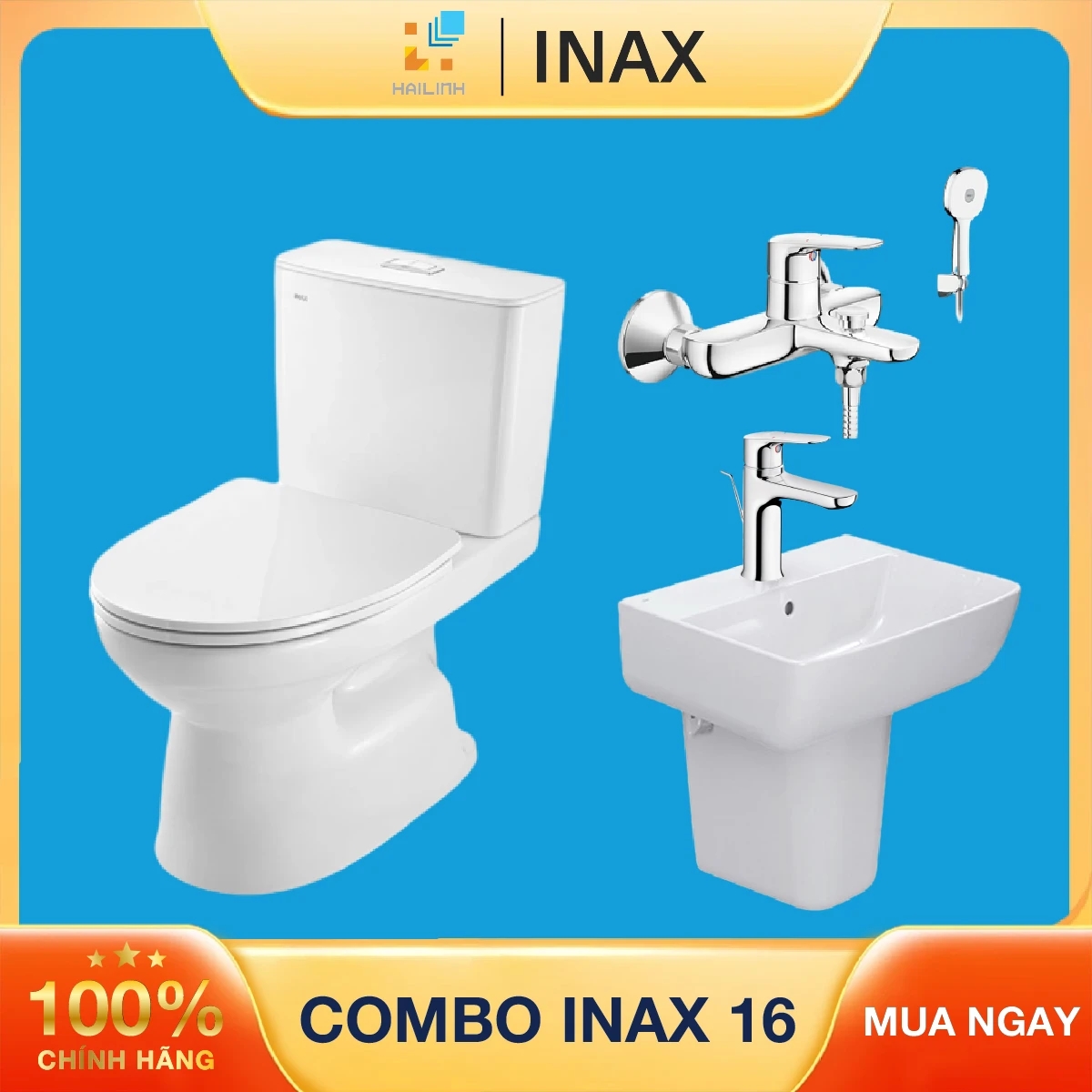 Ảnh Combo thiết bị vệ sinh Inax 16 1