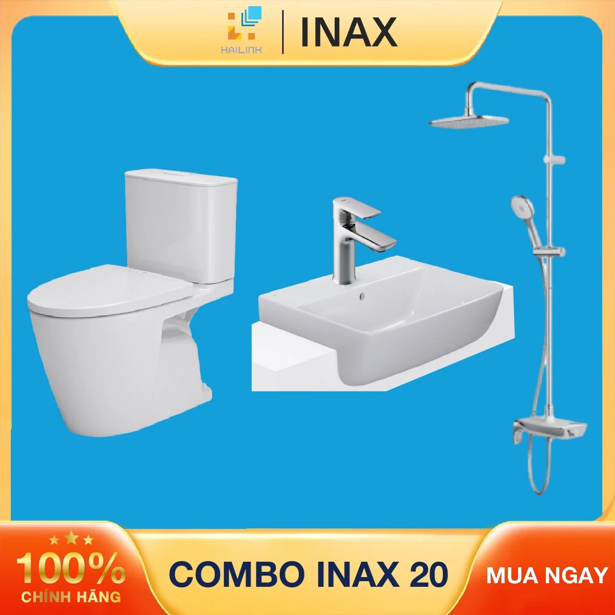 Ảnh Combo thiết bị vệ sinh Inax 20 1