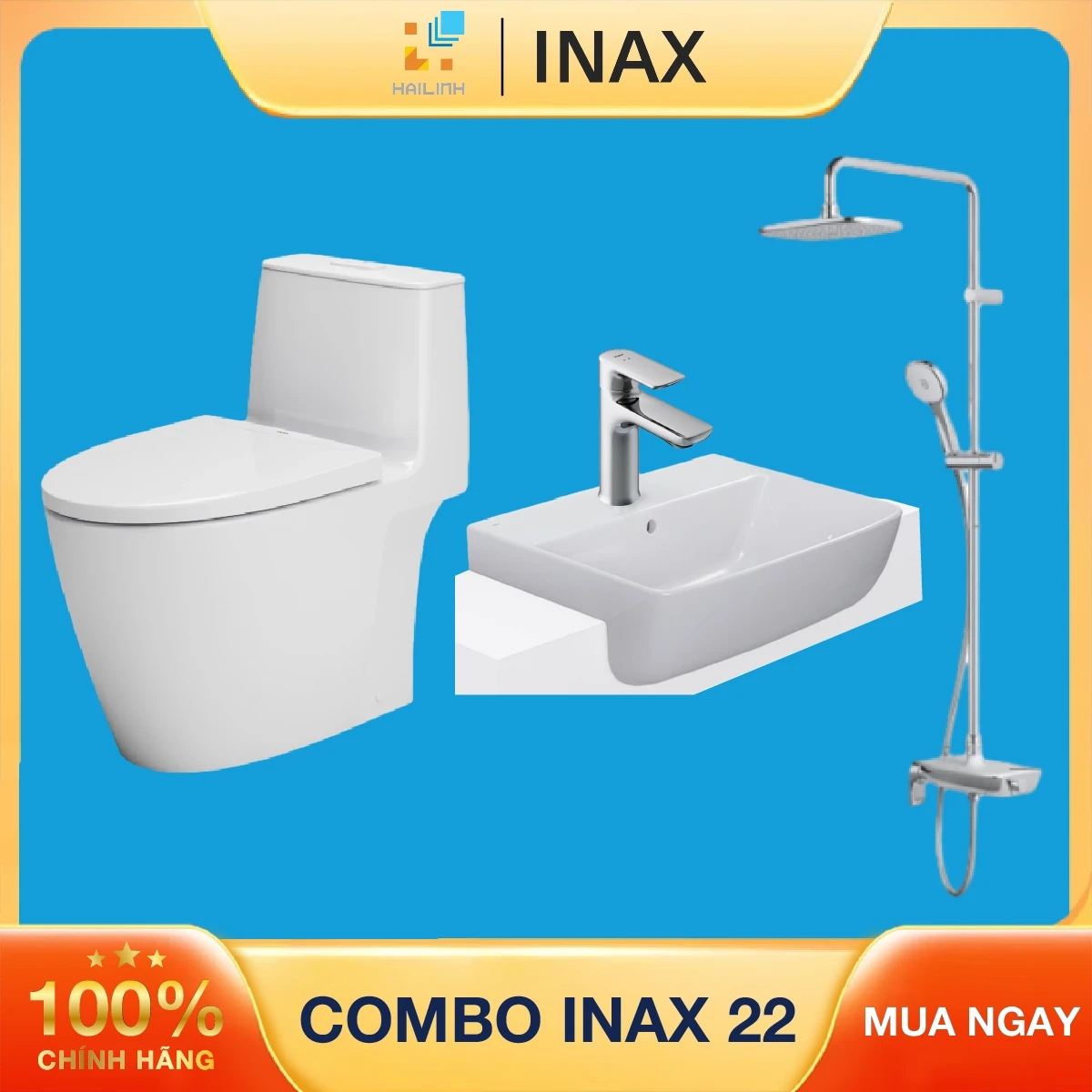 Ảnh Combo thiết bị vệ sinh Inax 22 1