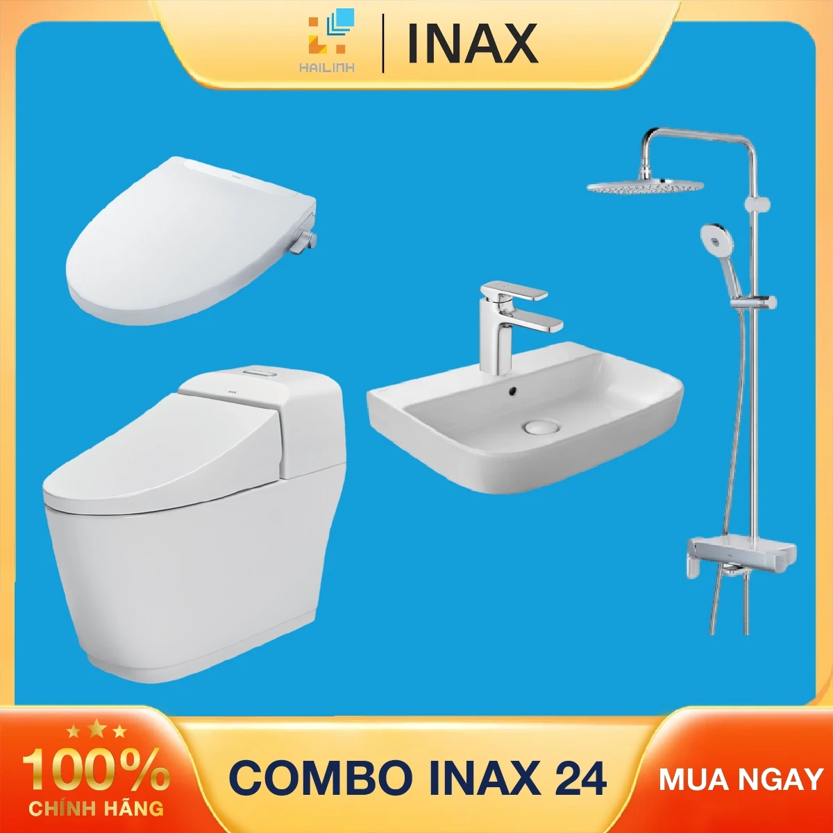 Ảnh Combo thiết bị vệ sinh Inax 24 1