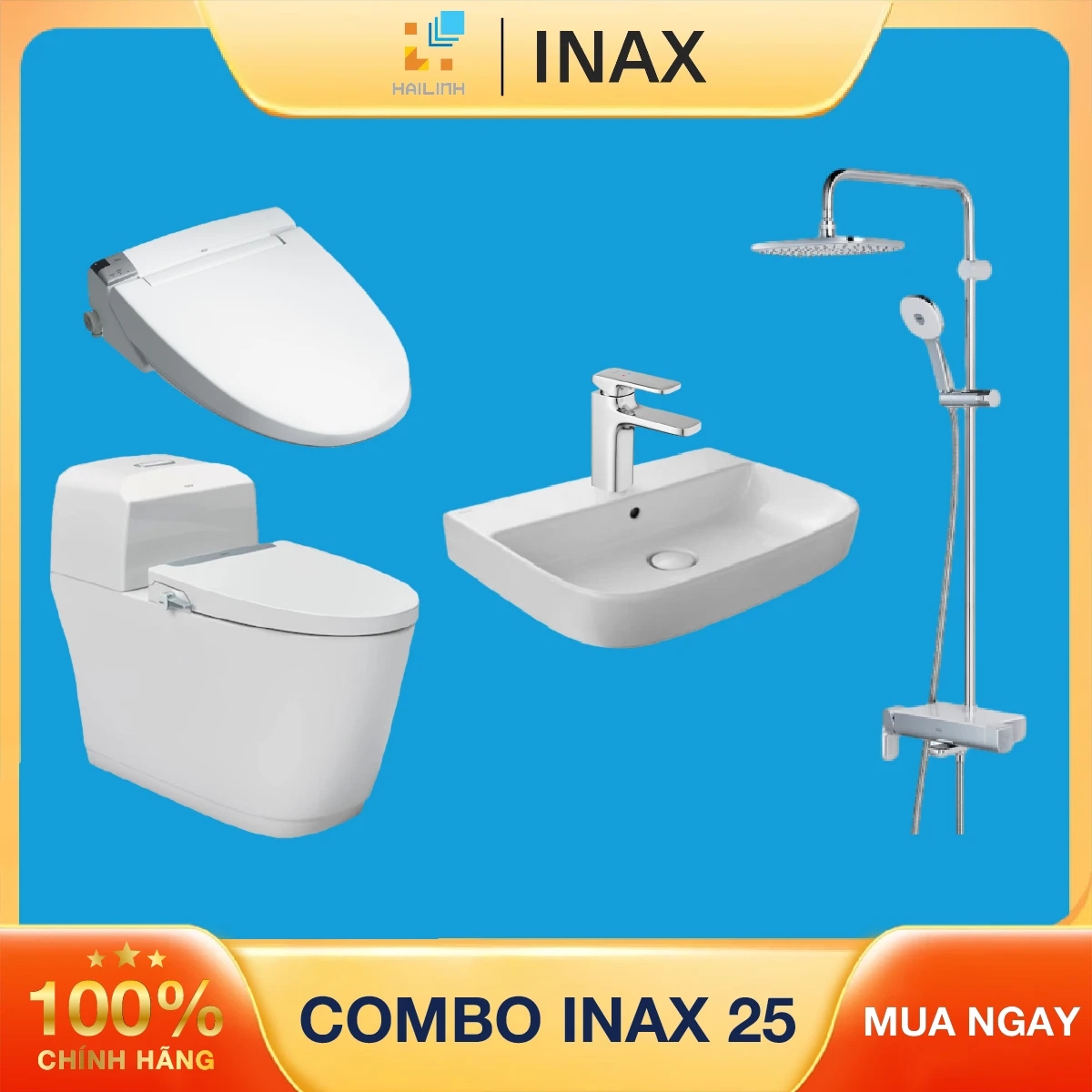 Ảnh Combo thiết bị vệ sinh Inax 25 1