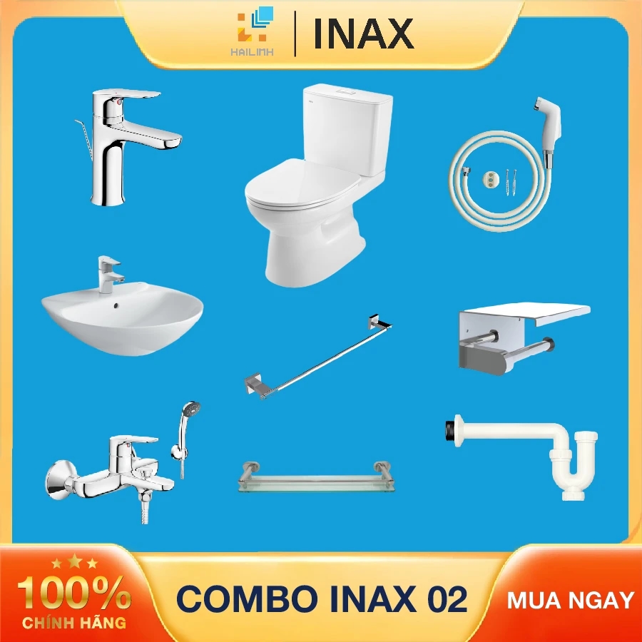Ảnh Combo thiết bị vệ sinh Inax + Belli số 2 1