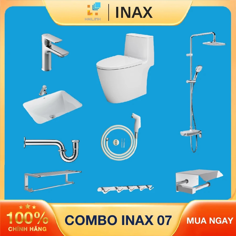 Combo thiết bị vệ sinh Inax + Belli số 7
