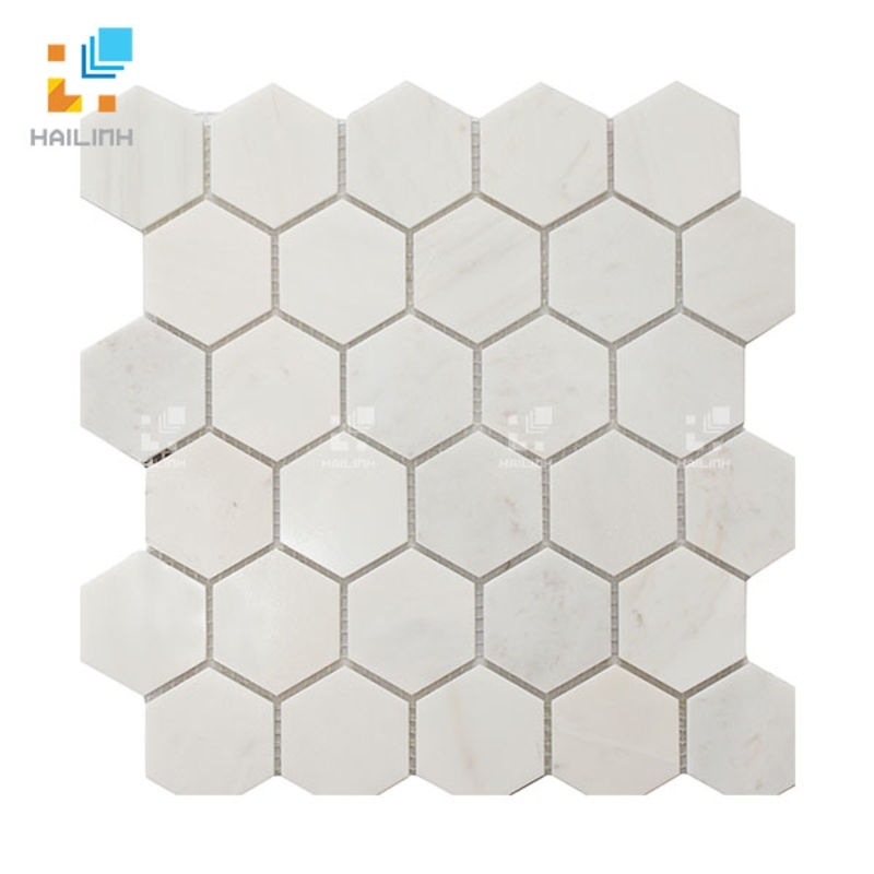 Ảnh Gạch Mosaic HLMST330302 men đá lục giác 1