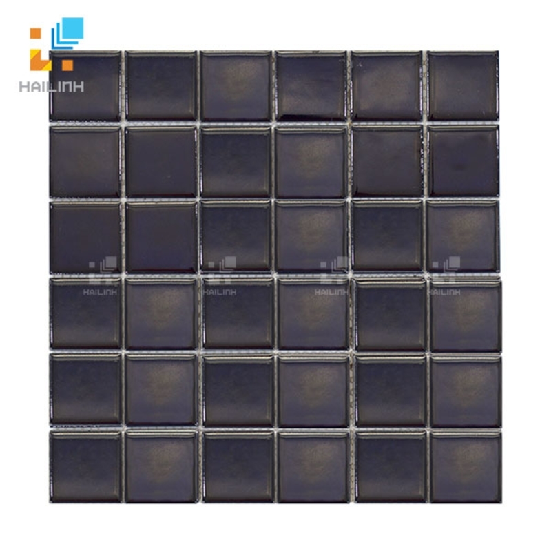 Ảnh Gạch Mosaic HLMST330377 men gốm trơn 1