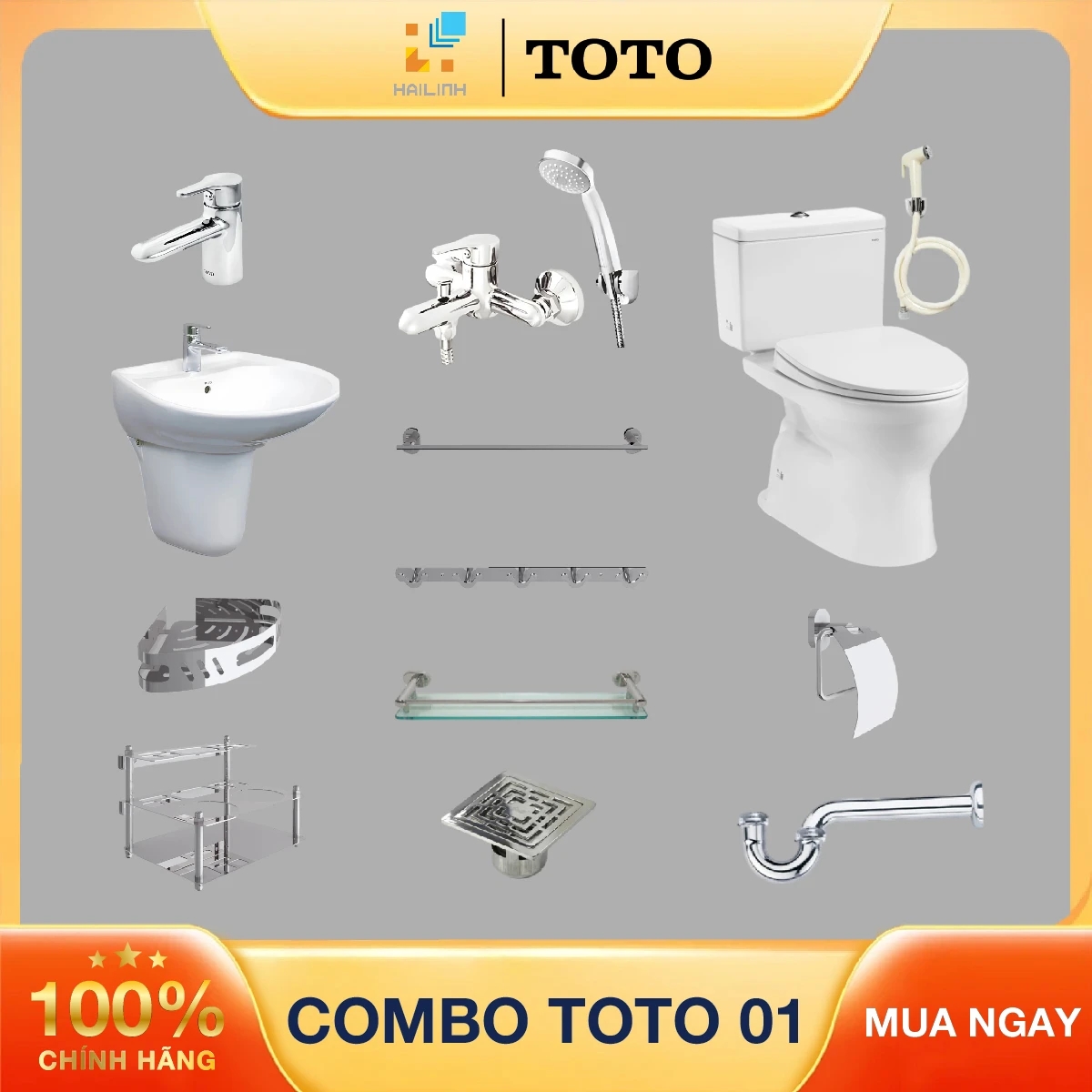 Ảnh Combo thiết bị vệ sinh TOTO số 1 1