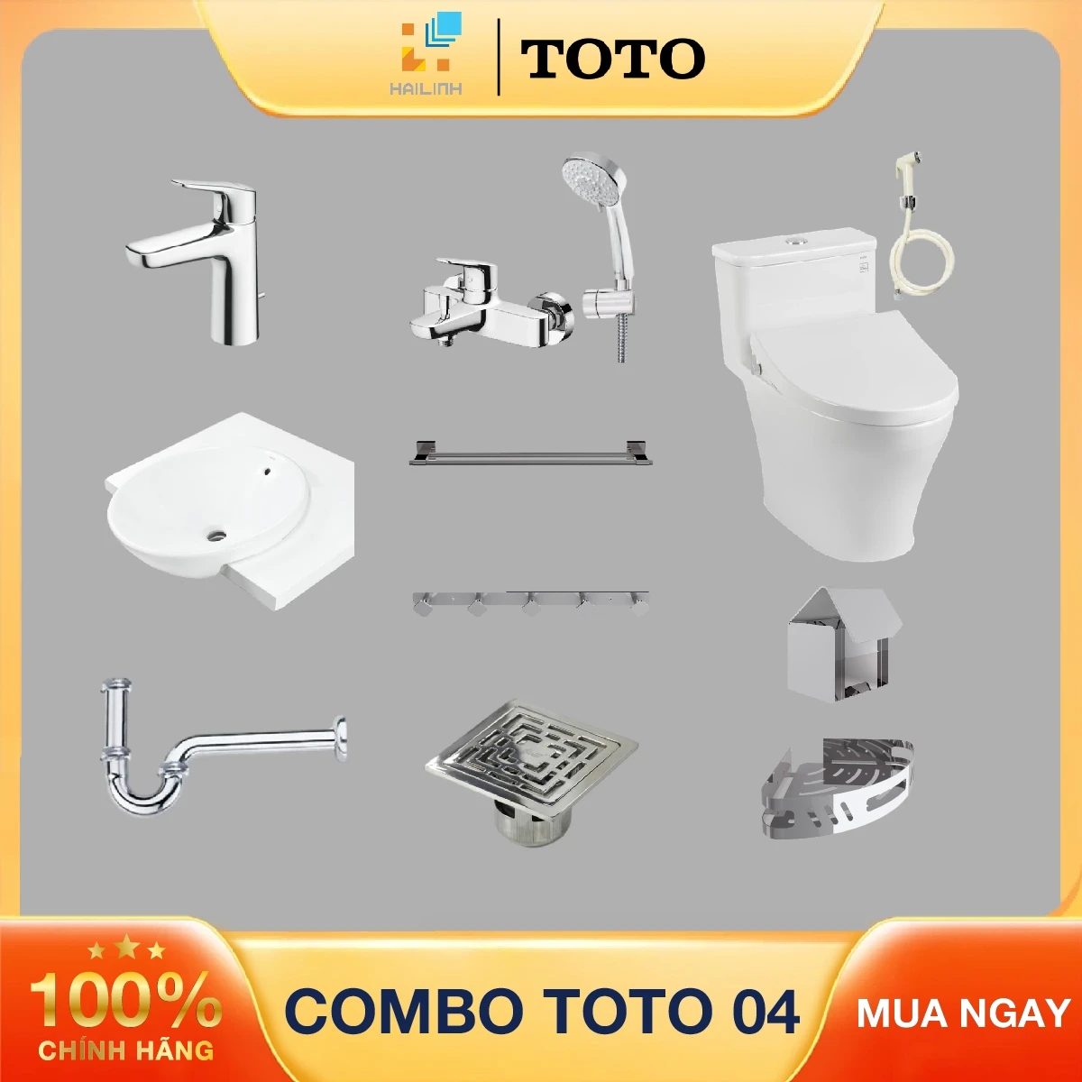 Ảnh Combo thiết bị vệ sinh TOTO số 4 1