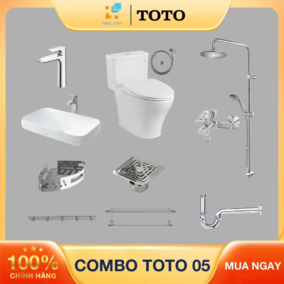 Ảnh Combo thiết bị vệ sinh TOTO số 5 1