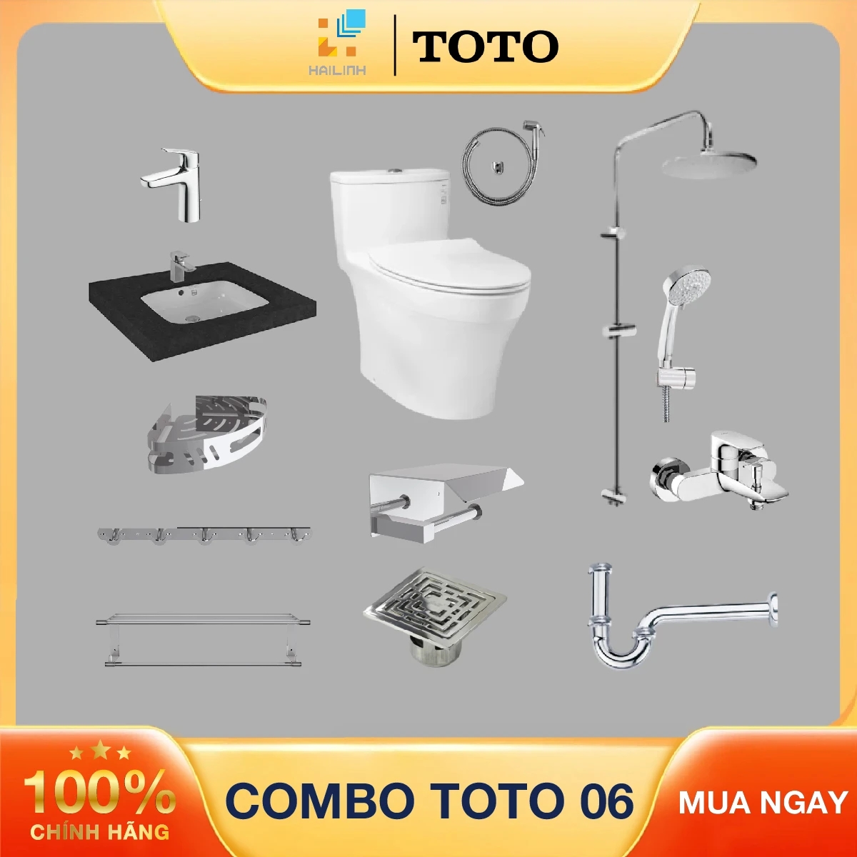 Ảnh Combo thiết bị vệ sinh TOTO số 6 1