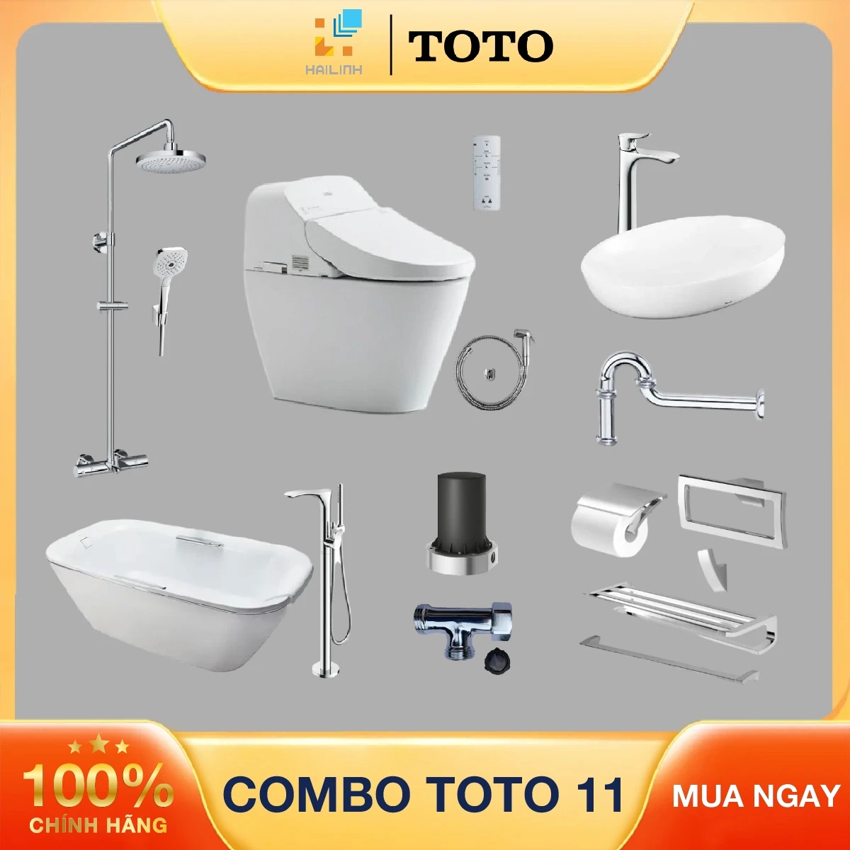 Ảnh Combo thiết bị vệ sinh TOTO 11 1