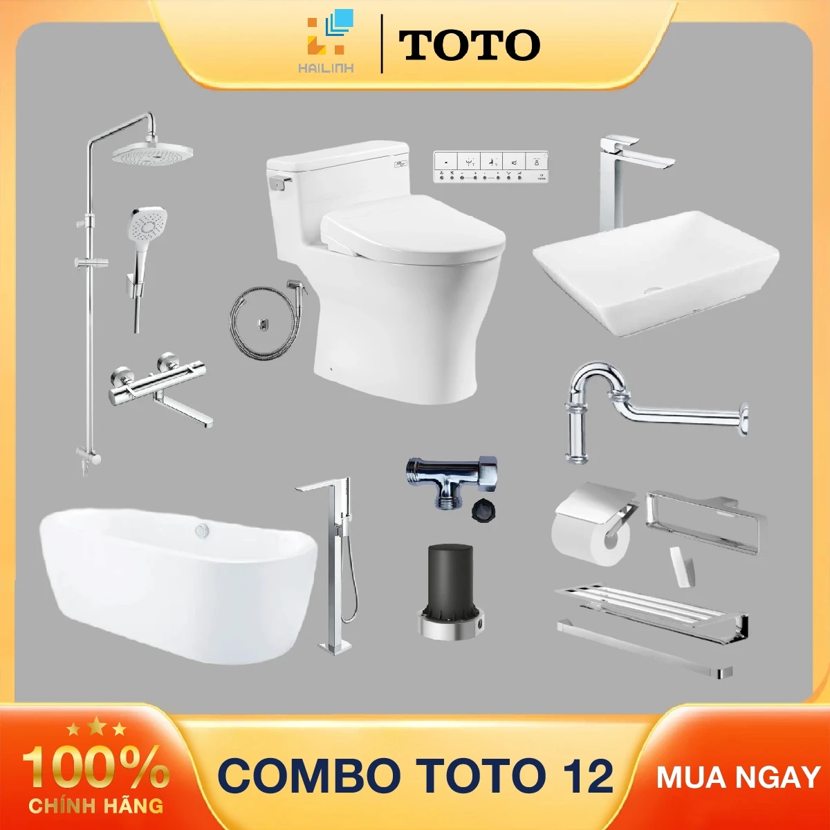 Ảnh Combo thiết bị vệ sinh TOTO 12 1