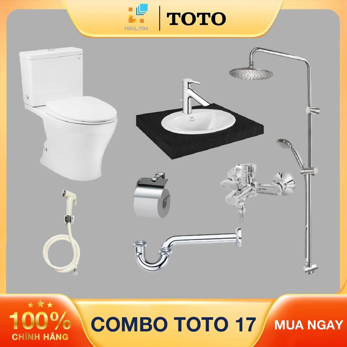 Ảnh Combo thiết bị vệ sinh TOTO 17 1