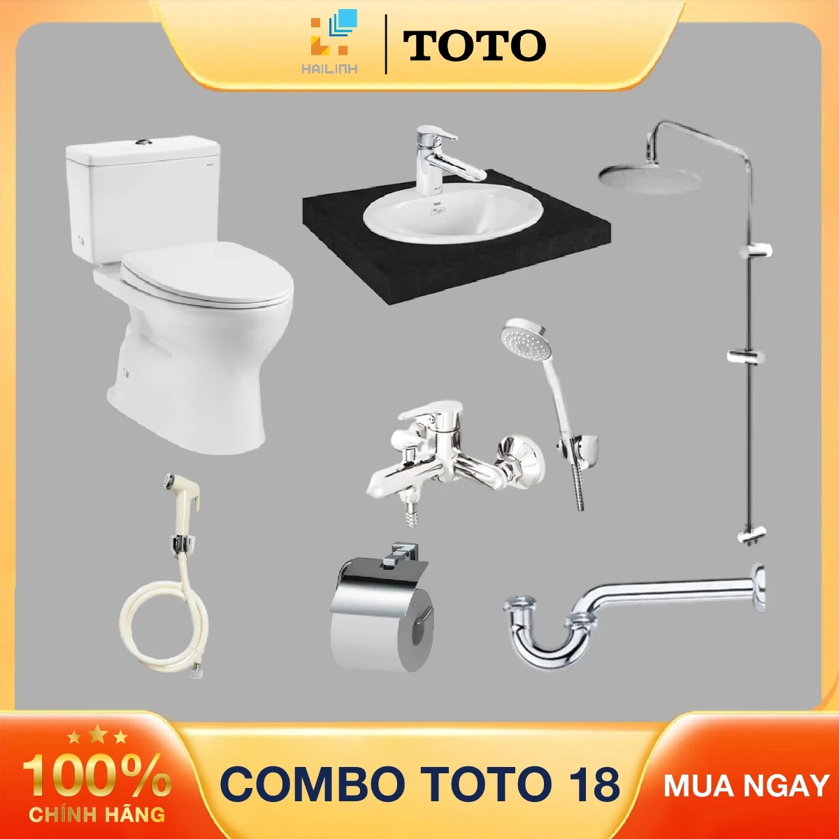 Ảnh Combo thiết bị vệ sinh TOTO 18 1