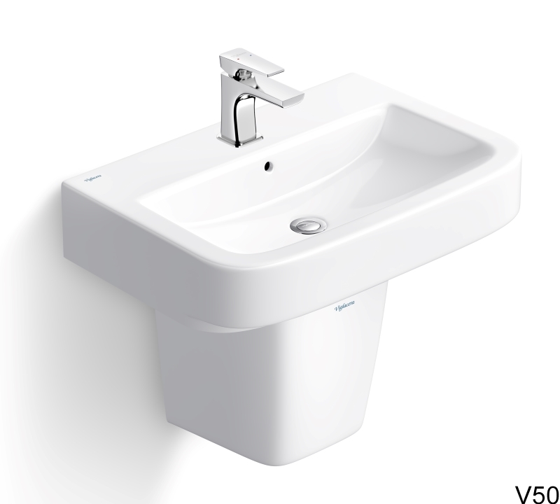 Ảnh Chậu rửa treo tường Viglacera V50 (VI50) 1