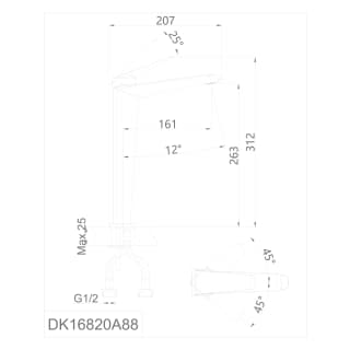 Ảnh Vòi chậu nóng lạnh D&K DK16820A88 2