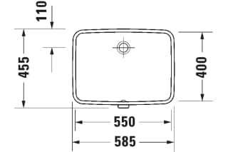 Ảnh Chậu rửa âm bàn Duravit 03955500282 2