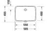 Chậu rửa âm bàn Duravit 03955500282 2