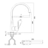 Vòi rửa bát nóng lạnh D&K DK1252401 2