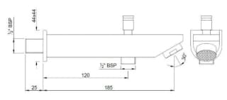 Ảnh Vòi bồn tắm Jaquar SPJ-CHR-37463V 2