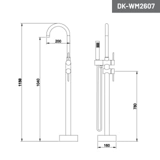 Ảnh Sen tắm nóng lạnh D&K DK-WM2607 2