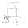 Sen tắm âm tường D&K DK1515701A04 2