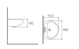 Ảnh Chậu rửa treo tường Selta ST096 2