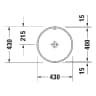 Chậu rửa âm bàn Duravit 0468400000 2