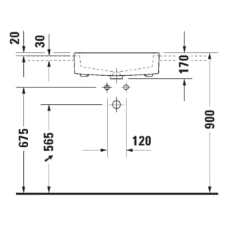 Ảnh Chậu rửa bán âm Duravit 0314550000 4