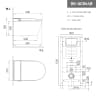 Bồn cầu thông minh D&K DK-AC944B (Treo tường) 2